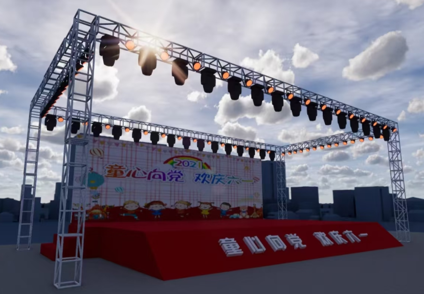 江西南昌搭建桁架舞台：7月样版-1